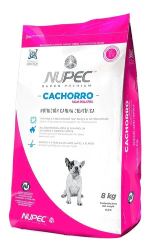 Alimento Nupec Nutrición Científica Para Perro Cachorro De Raza  Pequeña Sabor Mix En Bolsa De 8kg