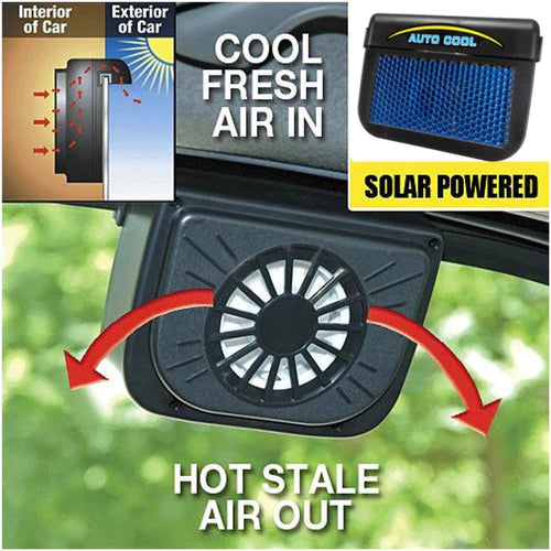Ventilador Para Ventana De Auto De Energia Solar