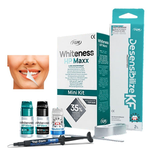 Whiteness Hp Maxx Mini Kit 1 Paciente + Desensibilize Kf 2%