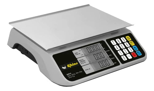 Báscula Comercial Digital Rhino Bar-6 20kg 100v/240v 28 cm X 20 cm