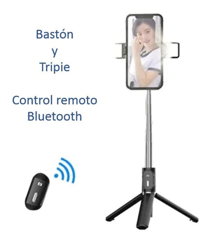 Tripie Y Selfie Stick Para Tu Celular Con Control Bluetooth