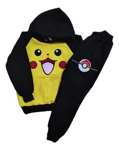 Conjunto Pants Y Sudadera Para Niño Pikachu Pokémon