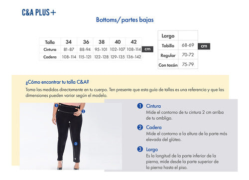 Jeans Super Skinny Tallas Grandes De Mujer C&a (3014491)