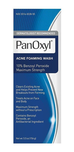 Panoxyl Acné Foaming Wash 10% Peróxido De Benzoilo 156g Orig