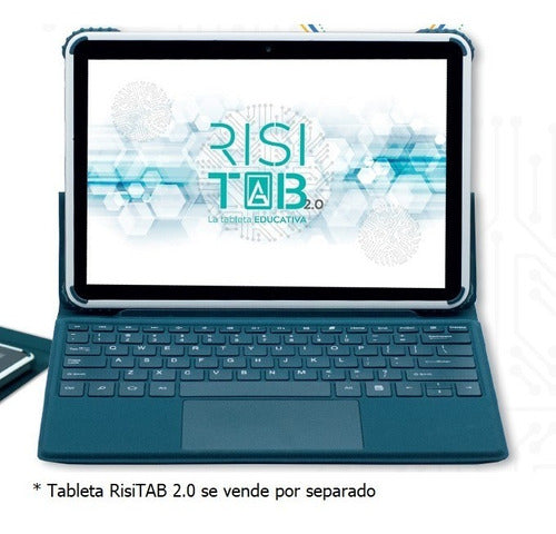 Funda Protectora Tablet Techpad Risitab C/teclado Y Touchpad