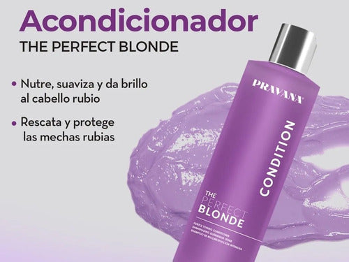 The Perfect Blonde Shampoo Y Aconicionador 325ml Pravana