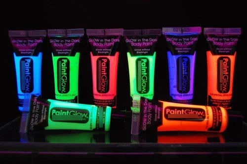 24 Tubo Pintura Fluorescente Neon Corporal Maquillaje Luz Uv