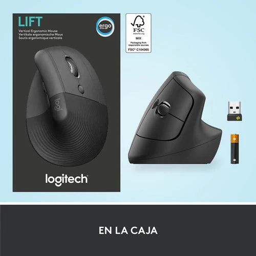 Mouse  Logitech Lift Inalámbrico Ergonómico Sensor Óptico