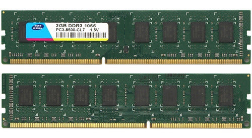 2x 2gb Memoria Computadoras Ram Pc Ddr3 Pc3-8500u 1066mhz
