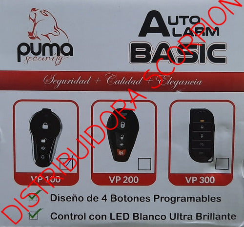 Auto Alarma Puma Viper Vp 300 Automotriz Universal Todo Auto