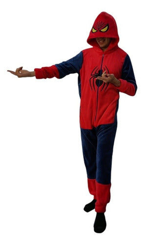 Pijama Mameluco Spiderman Tipo Kigurumi Unisex Adulto