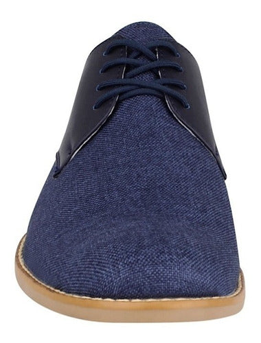 Zapatos Casuales Stylo Para Caballero Textil Azul 912