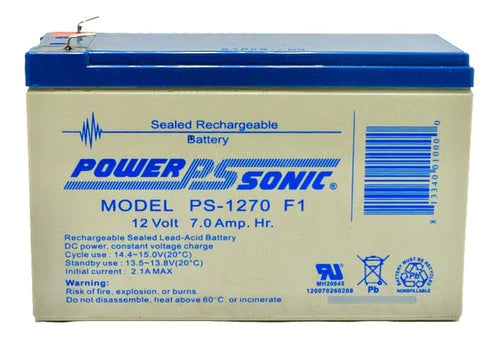 Ps1270 Power Sonic Carrito Eléctrico No Break Monitor 12v 7a