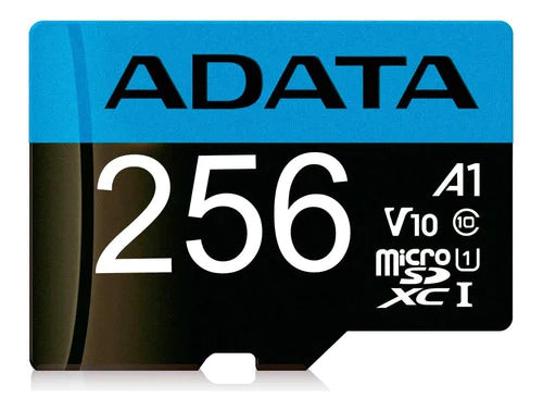 Memoria Micro Sdxc 256gb Adata Clase 10 Video Full Hd V10 Juegos A1