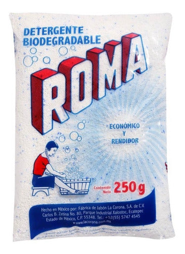 Caja De Detergente Roma Con 40 Bolsas De 250 Grs. Cada Una