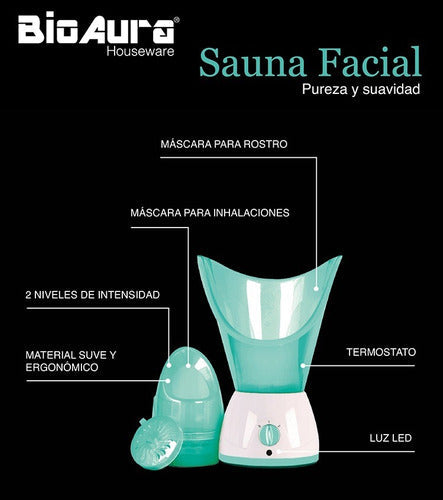Vaporizador Facial Limpieza Sauna Spa Abre Poros Faciales