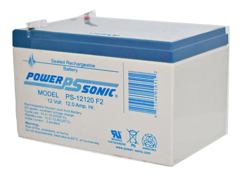 Batería Ps-12120 12 Voltios 12 Ampers Power Sonic Recargable