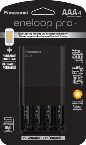 Panasonic ® Eneloop Pro Cargador Pilas Recargables +3 Aaa Ev