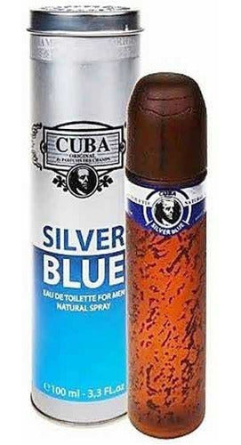 Loción Cuba Silver Blue Fragancia Amaderada Especiada