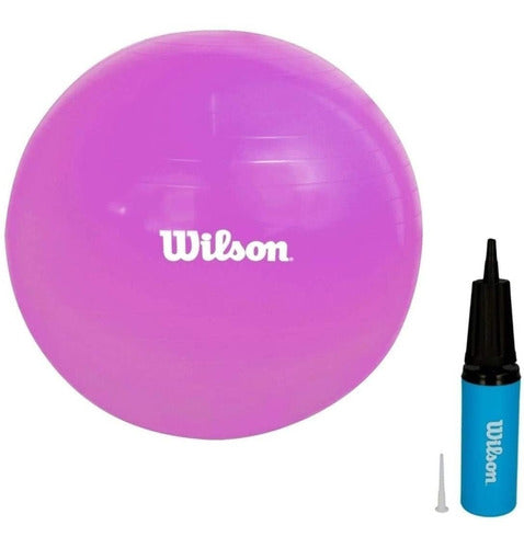 Pelota Yoga Pilates Wilson 55cm Con Bomba