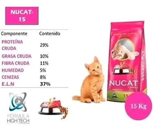 Nucat Croquetas Para Gato Adulto Bolsa 15 Kg By Nupec