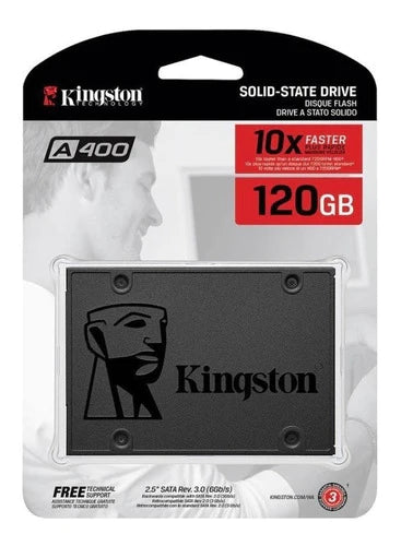 Kingston Ssd Disco Estado Solido 120gb Sa400 2.5 Laptop Pc +