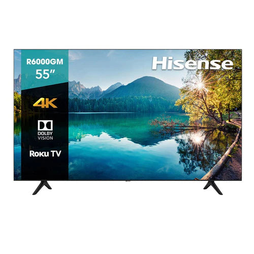 Televisor Hisense Smart Tv 55 Pulgadas 4k Uhd Roku 55r6000gm