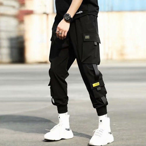 Joggers Hip Hop De Hombre Cargo Pantalones Streetwear