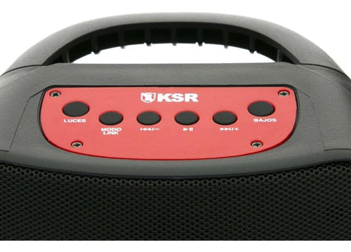 Bocina Kaiser Ksw-5004 Portátil Con Bluetooth Negra 110v