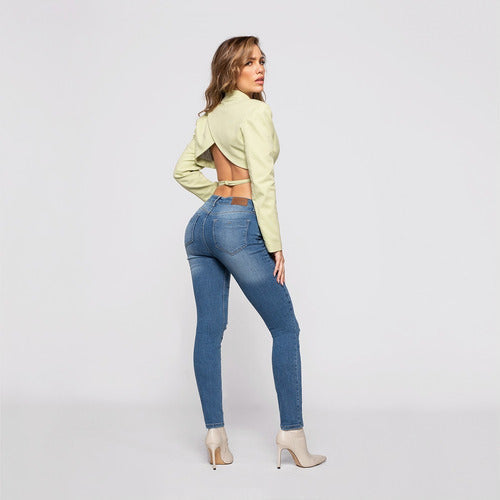 Jeans Seven Pantalón Levanta Pompa Mujer Pushup 4170stcl