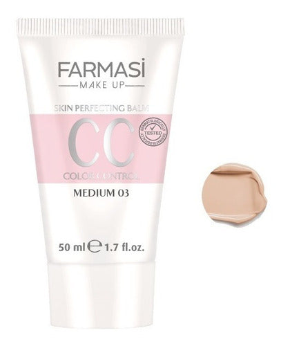 Cc Cream / Color Control - Cobertura Media / 50 Ml / Farmasi