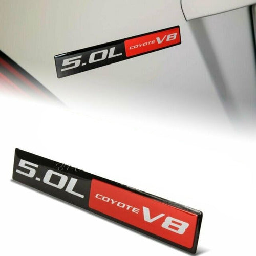 Emblema Logo Badge Ford Mustang 5.0 L Coyote V8 Envio Ya