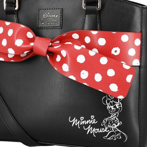 Bolsa Mujer Disney Minnie W Capsule Negro Rojo Hbliable10cw