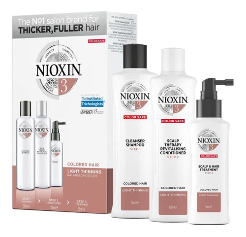 Kit Nioxin 3 Natural Colored Hair Light Thinning