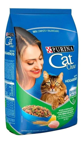 Alimento Cat Chow Defense Plus Hogareños Para Gato Adulto Sabor Mix En Bolsa De 9kg
