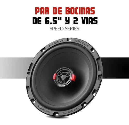 Set De Bocinas Coaxiales Db Drive S65 300w / 65w 6.5 Plgs