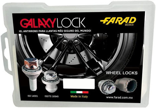 Set 4 Tuercas Seguridad Galaxylock Ford Lobo Y Lariat Dch7/m