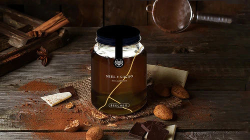 Miel Gourmet Con Cacao. Pura, Orgánica Y Artesanal.