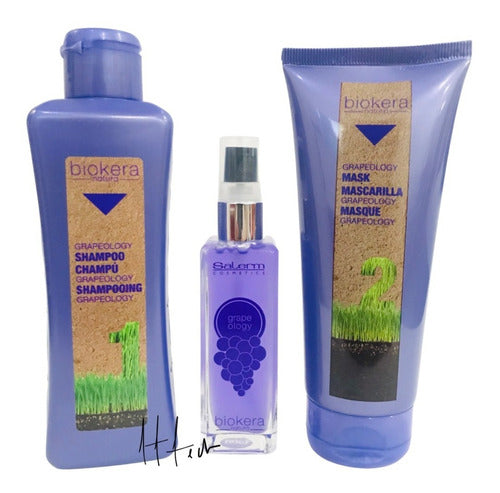Salerm Kit Biokera Shampoo + Mascarilla Y Amp-grapeology