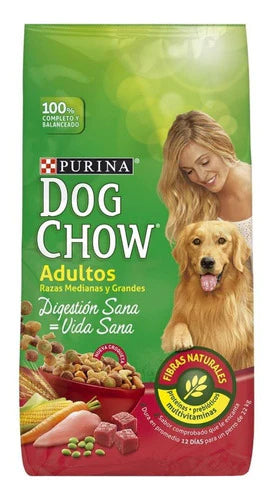 Alimento Dog Chow Vida Sana Digestión Sana Para Perro Adulto De Raza  Mediana Y Grande Sabor Mix En Bolsa De 15kg