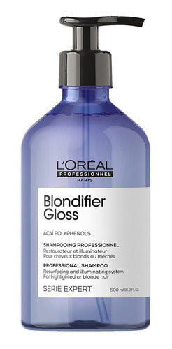 Loreal Shampoo Blondifier Gloss Rubio Neutraliza Cobre 500ml
