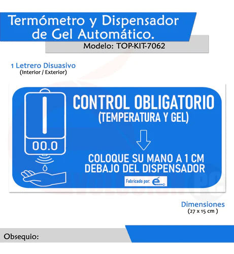 Termometro Dispensador Gel Antibacterial K9 Pro Powerbank V2