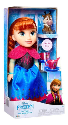 Princesa Anna Disney Frozen Muñeca + Accesorios + Sven 34cm