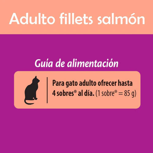 Whiskas, Alimento Gato, Filetes De Salmón, 24ud 85g C/u