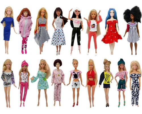 25 Piezas Surtidas De Ropa De Barbie