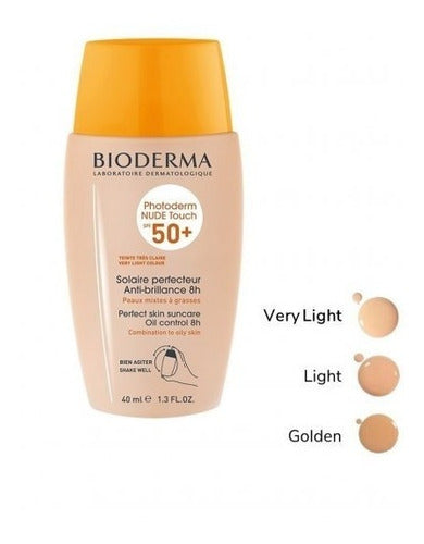 Photoderm Nude Touch Muy Claro Fps 50+ 40ml Bioderma