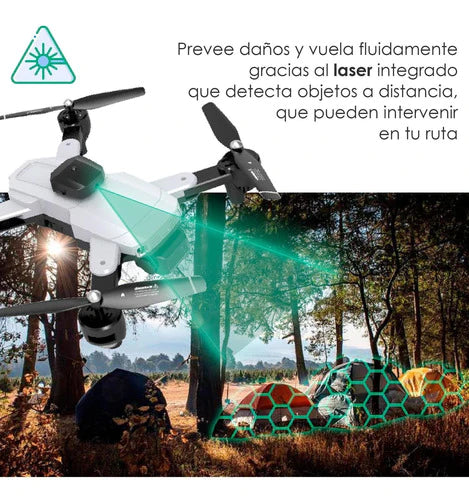 Drone Vak 965 Doble Camara 4k Video Laser Evita Obstáculos Ó