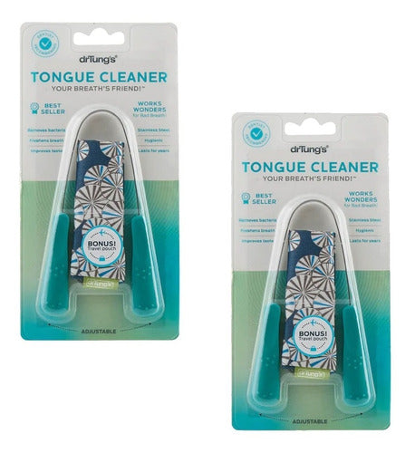 Limpia Lengua Acero Inoxidable Dr. Tungs 2 Pack