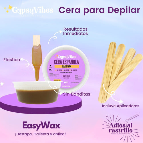 Cera Española Gypsyvibes - Easywax Para Micro Chocolate