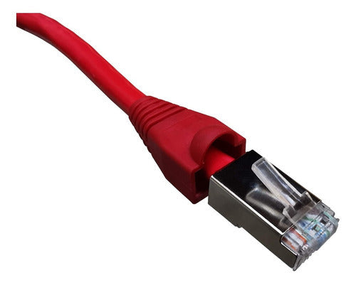 Cable De Red Para Internet Cat 6 Ftp 30 Metros Blindado Rojo